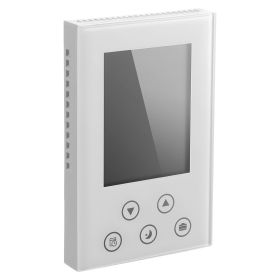 7 Day Programmable Thermostat for Underfloor Heating Heat Pump White