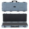 VEVOR Hard Rifle Case, Lockable Rifle Case with Pre-cut Foams, 42 in Movable Gun Storage with Wheels