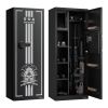 VEVOR 4 Gun Safe, Long Gun Cabinet for Rifles and Pistols, Quick Access Fireproof Rifle Safe with 3 Ammo Slots and 2 Adjustable Racks
