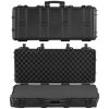 VEVOR Hard Rifle Case, Lockable Rifle Case with 4 Layers Pre-cut Foams, 36 in Gun Storage with Wheels