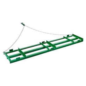 Drag Harrow 8 ft Heavy Duty Tow Behind Drag Harrow Driveway Grader Rake
