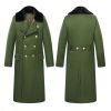 Retro Northeast Men's Winter Thick Long Trench Coat Jacket Military Coat