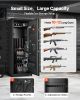 VEVOR 10-12 Gun Safe, Long Gun Cabinet for Rifles and Pistols, Quick Access Fireproof Rifle Safe with 4 Pistol Pockets and 3 Adjustable Racks