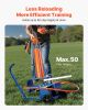 VEVOR Clay Target Thrower, Max 50 Clays Pigeon Thrower, 55+ Yards Automatic Skeet and Trap Launcher on Wheels - with Adjustable Angle