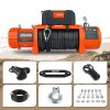 ZESUPER 13000 lb Load Capacity Electric Winch 12V Waterproof IP67 Winch Truck Winch Kit Synthetic Rope, Waterproof Off Road Winch for Jeep,Truck