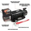 13500LBS Electric Winch 12V Synthetic Rope Sand Towing Truck Trailer Jeep 4WD