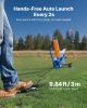 VEVOR Clay Target Thrower, Max 50 Clays Pigeon Thrower, 55+ Yards Automatic Skeet and Trap Launcher on Wheels - with Adjustable Angle