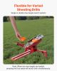 VEVOR Clay Target Thrower, 30+ Yards Single/Double Clay Pigeon Thrower with Adjustable Angle, Foot-Pedal Operated Skeet and Trap Launcher