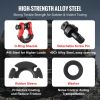 VEVOR 3/4" D-Ring Shackle, 2 Pack Alloy Steel Shackles 66139 lbs (30 Ton) Break Strength with 7/8" Screw Pin, Isolators & Washers