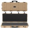 VEVOR Hard Rifle Case, Lockable Rifle Case with Pre-cut Foams, 40 in Gun Storage with Wheels