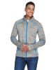 Men's Flux MÃ©lange Bonded Fleece Jacket - CARBON/ OLY RED - S