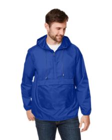 Adult Zone Protect Packable Anorak Jacket - BLACK - XS (Color: SPORT ROYAL, size: S)