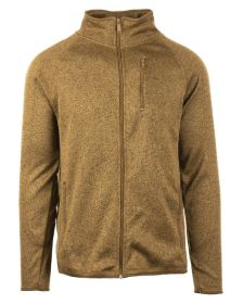 Burnside B3901 Men's Sweater Knit Jacket (Color: COYOTE, size: 3XL)