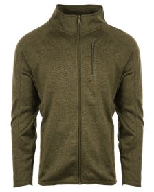 Burnside B3901 Men's Sweater Knit Jacket (Color: MILITARY GREEN, size: XL)