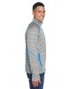 Men's Flux MÃ©lange Bonded Fleece Jacket - CARBON/ OLY RED - S