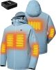 Heated Jacket, Ski Jacket Coat, With 12V/16000mAh Battery Pack, 5 Areas Heating Thicken Men Winter Coat