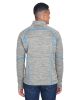 Men's Flux MÃ©lange Bonded Fleece Jacket - CARBON/ OLY RED - S