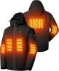 Heated Jacket, Ski Jacket Coat, With 12V/16000mAh Battery Pack, 5 Areas Heating Thicken Men Winter Coat