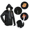 Women's Full Zip-up Brushed Inner Hoodie Sweatshirt