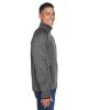 Men's Flux MÃ©lange Bonded Fleece Jacket - CARBON/ OLY RED - S