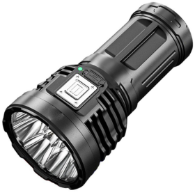 Super Bright Led Torch Light Flashlight Outdoor 30W, USB Rechargeable 1500mAh Led Torch, Mini Flashlight Home Emergency Light (Color: Black)